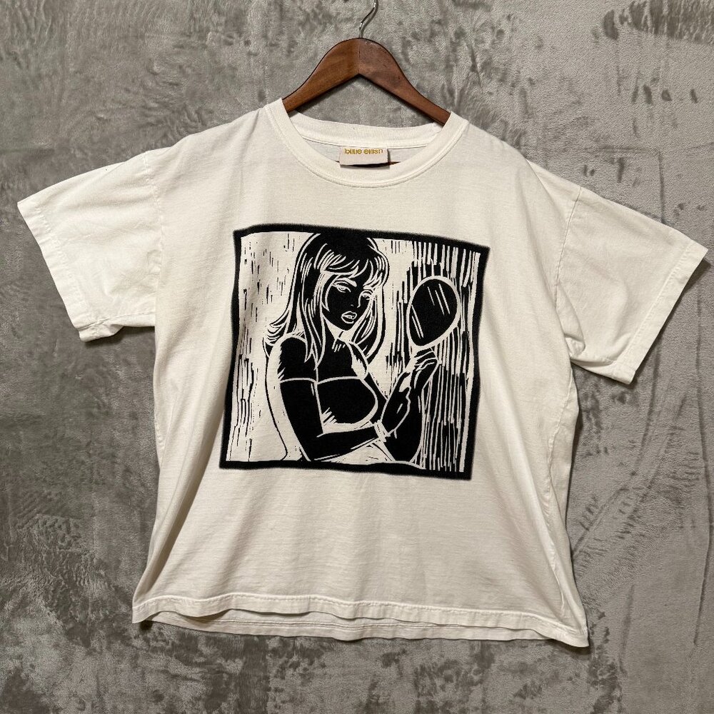 Billie Eilish Graphic T-Shirt White XL Official 2021 Tour Merch Short Sleeve Tee